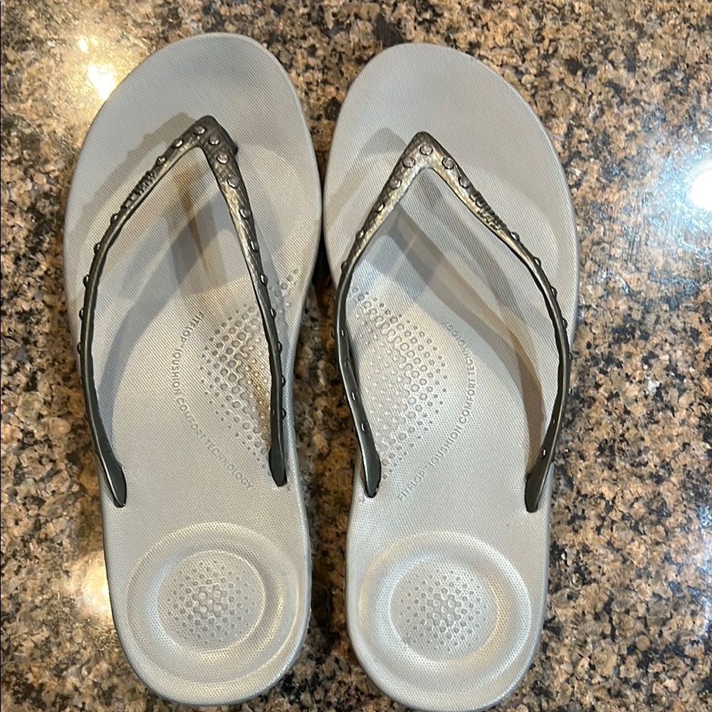 Stylish Gray Flip-Flops